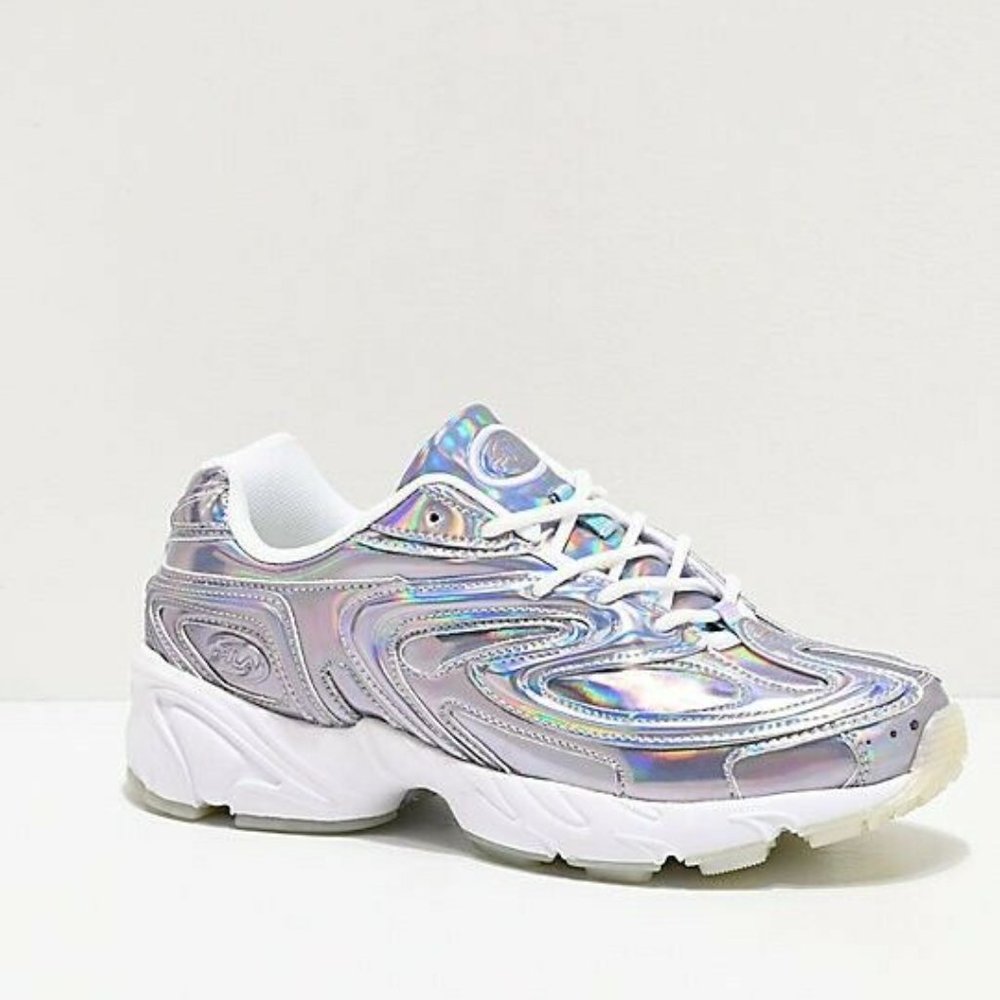 NWT FILA Creator Iridescent Chrome SILVER 7